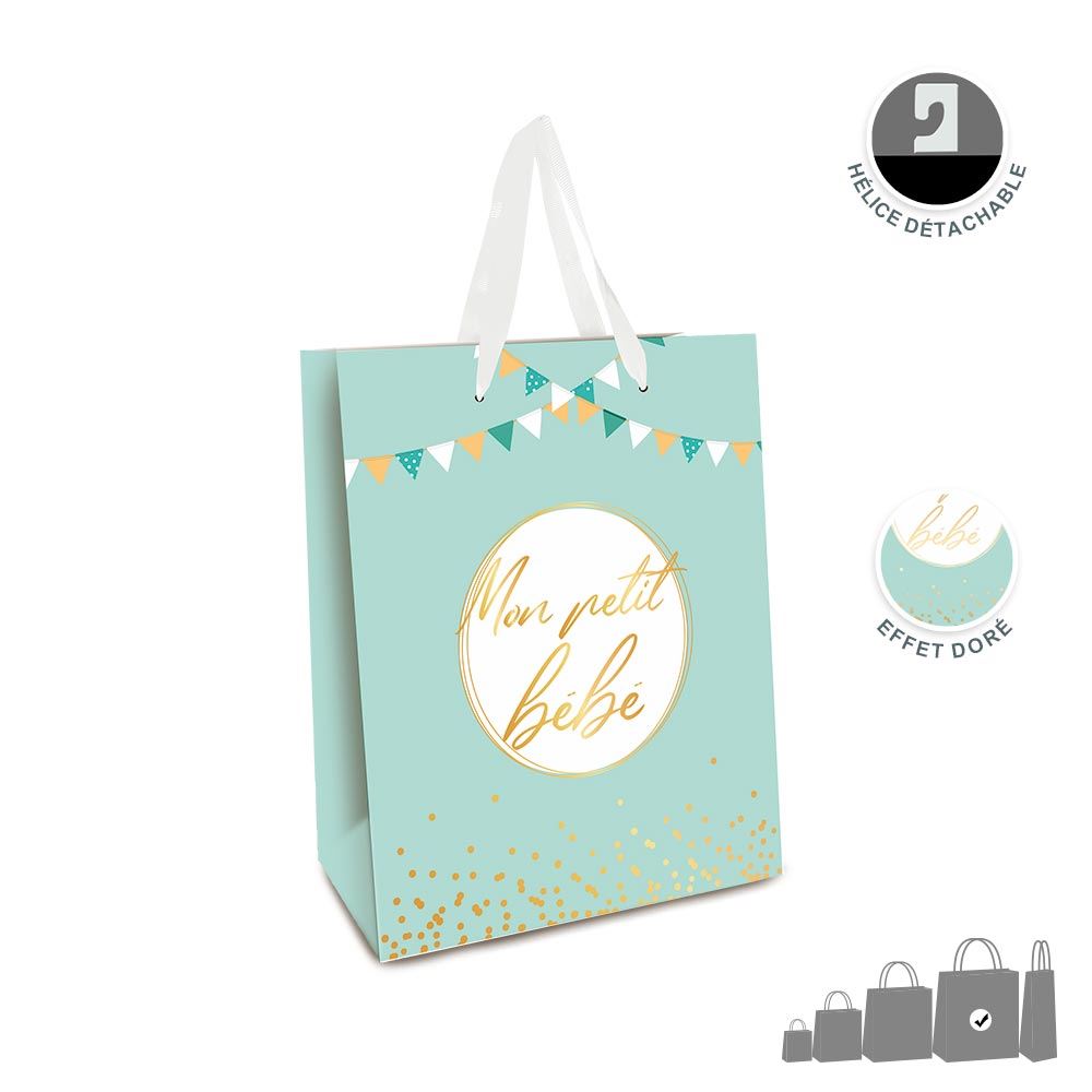 Pochette gm baby shower garcon