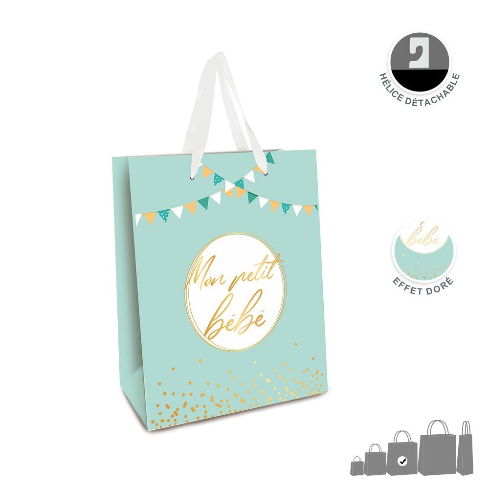 Pochette mm baby shower garcon