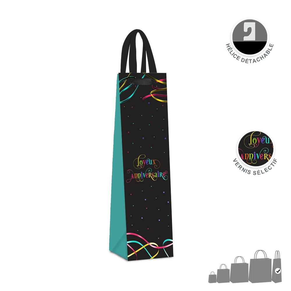 Pochette cadeau vin anniv