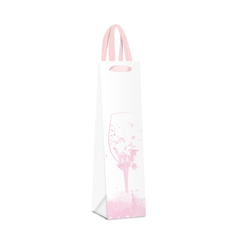 Pochette cadeau vin rose