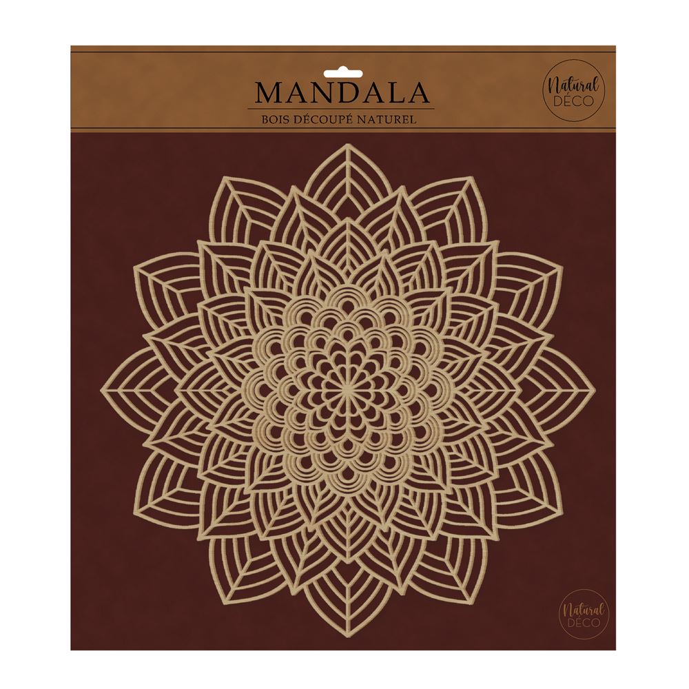 Mandala deco bois