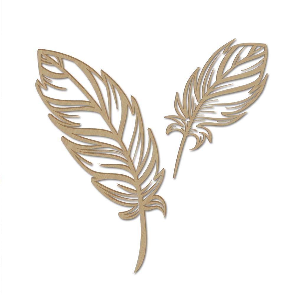 Plumes deco bois