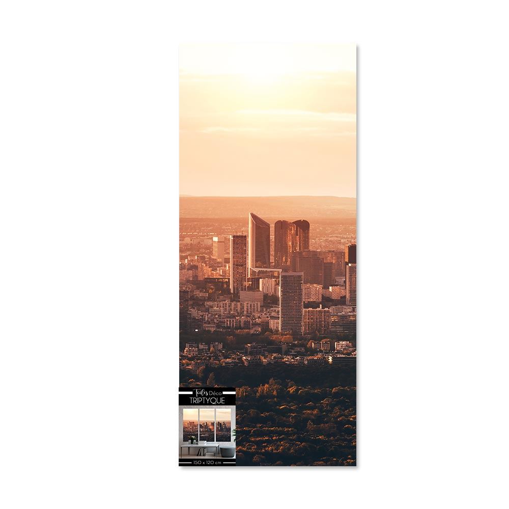 Toiles triptyques building 150x120 cm