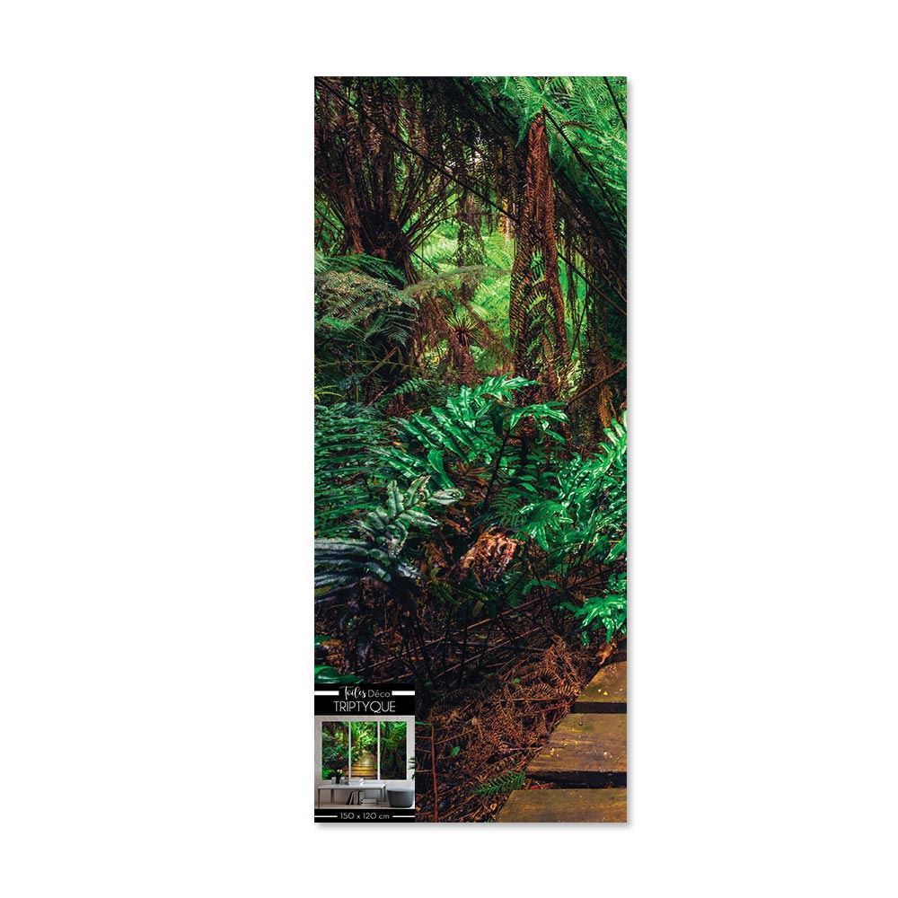 Toiles triptyques chemin tropical 150x120 cm