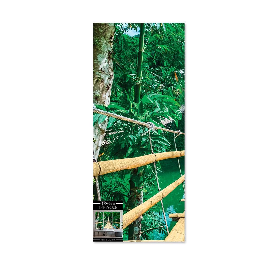 Toiles triptyques passerelle 150x120 cm