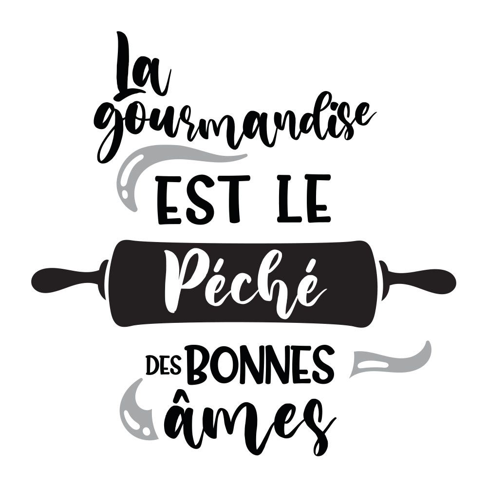 Sticker gm "la gourmandise..."