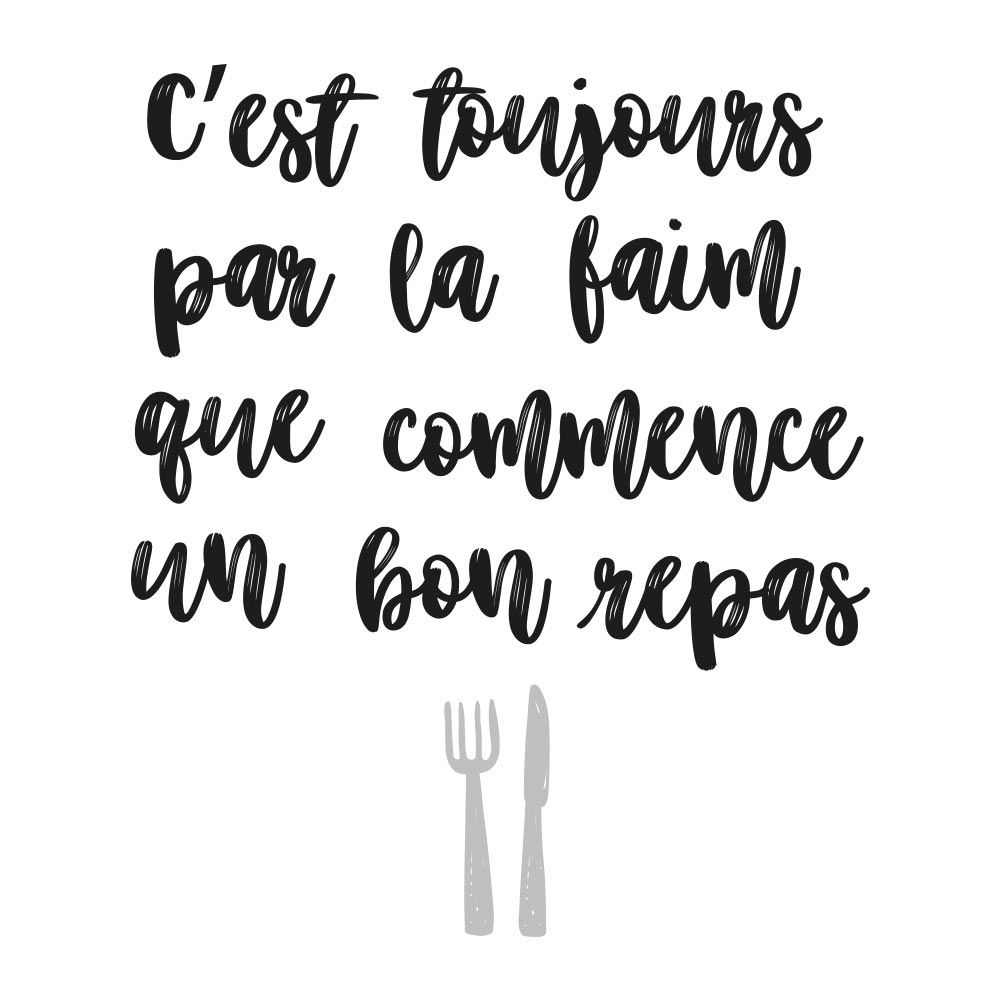 Sticker gm "toujours par la faim"