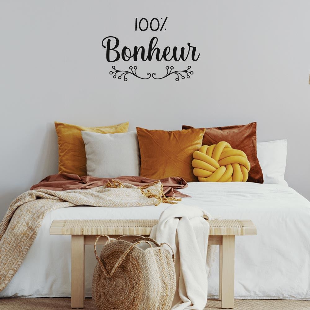 Sticker gm "100% bonheur"