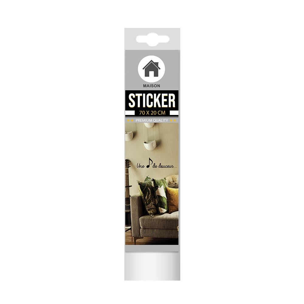 Sticker pm "une note de douceur"