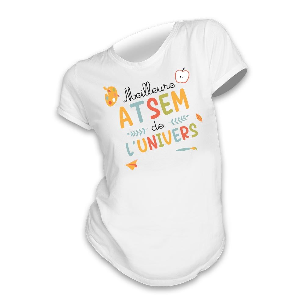 T shirt "meilleure atsem" s