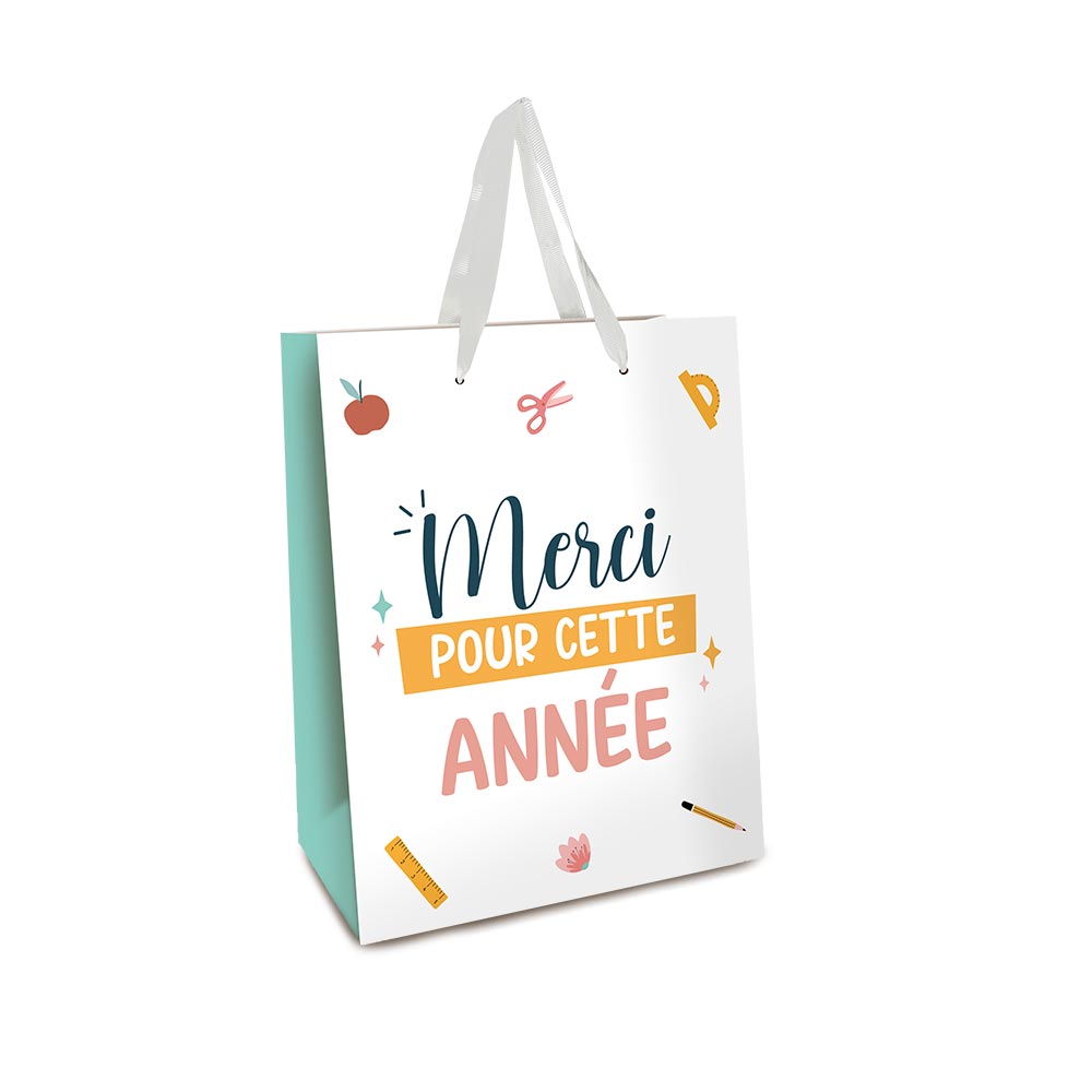 Pochette cadeau mm "merci pour cette annee"