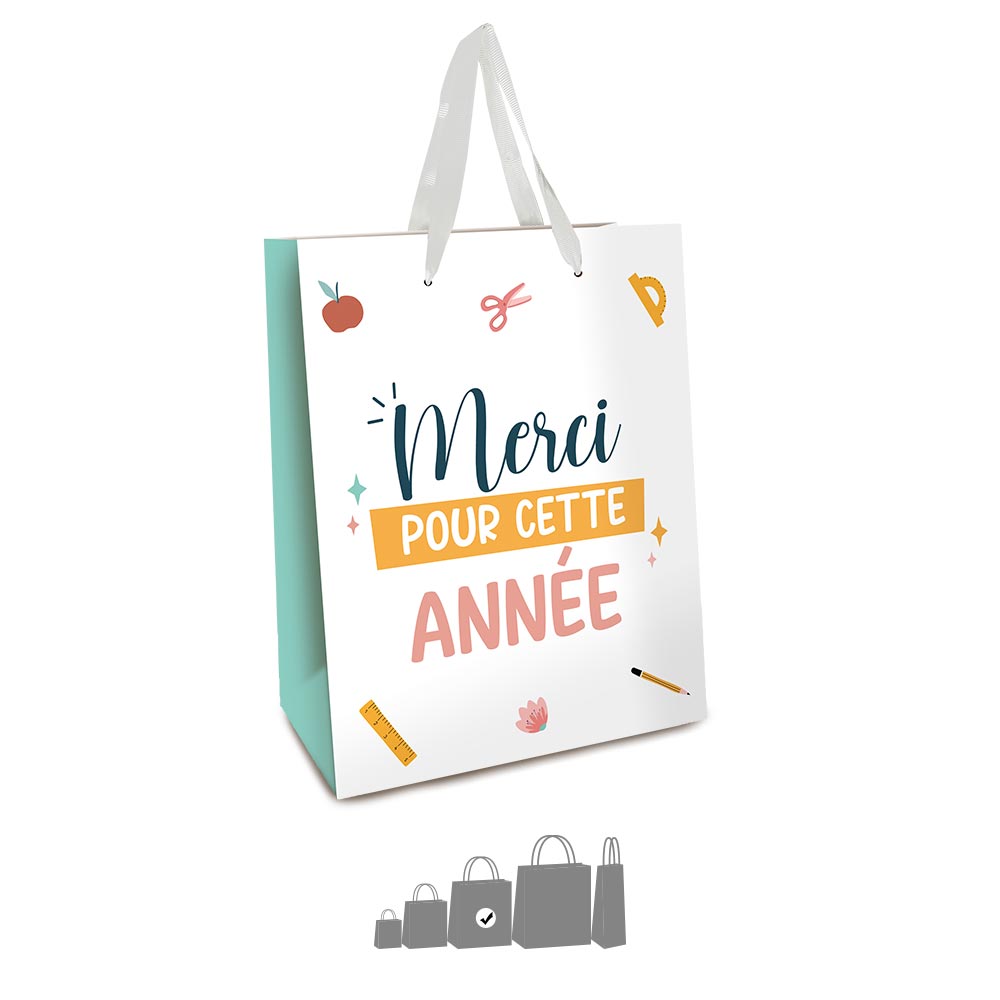 Pochette cadeau mm "merci pour cette annee"