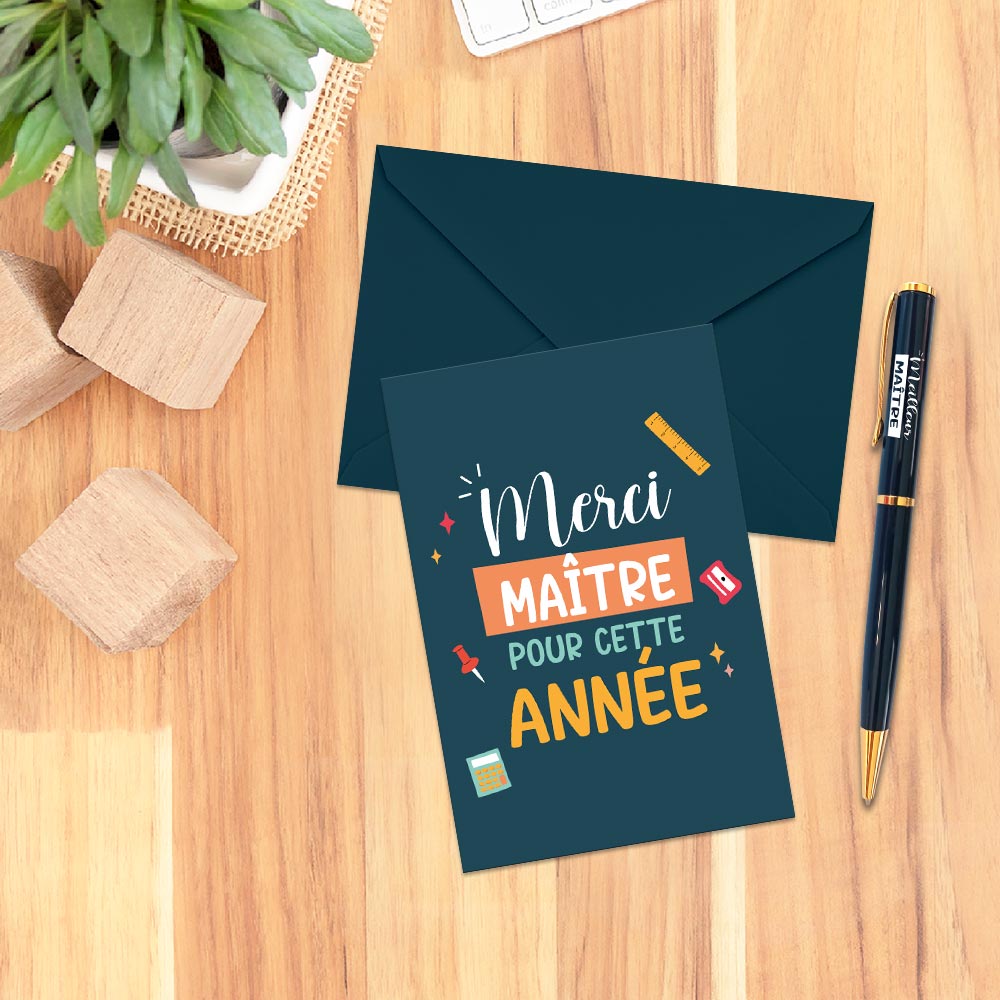 Carte+enveloppe maitre