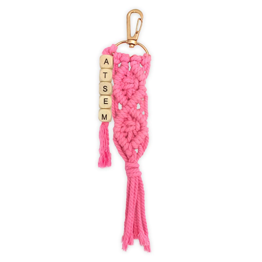 Porte cle macrame atsem