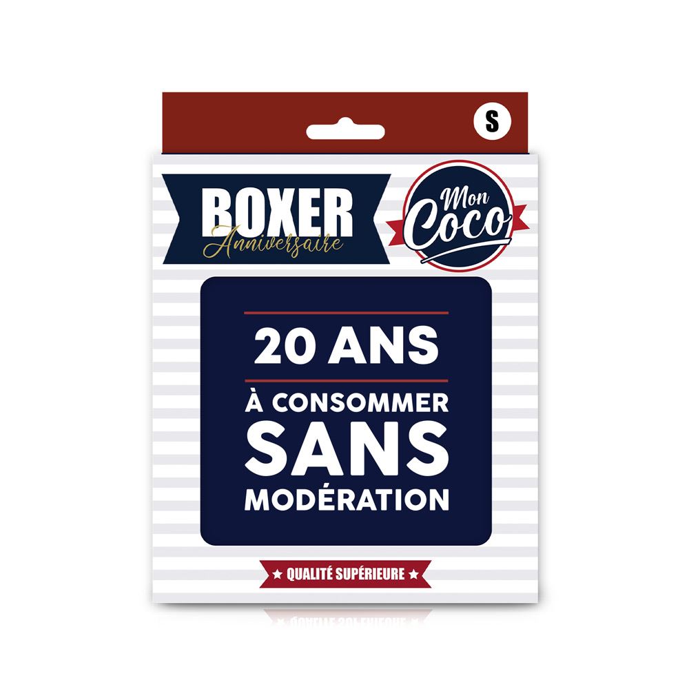Boxer "20ans a consommer sans moderation" s