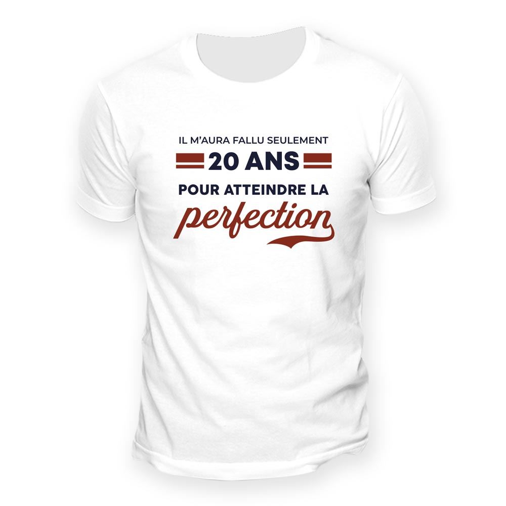 T shirt "20ans perfection" xl