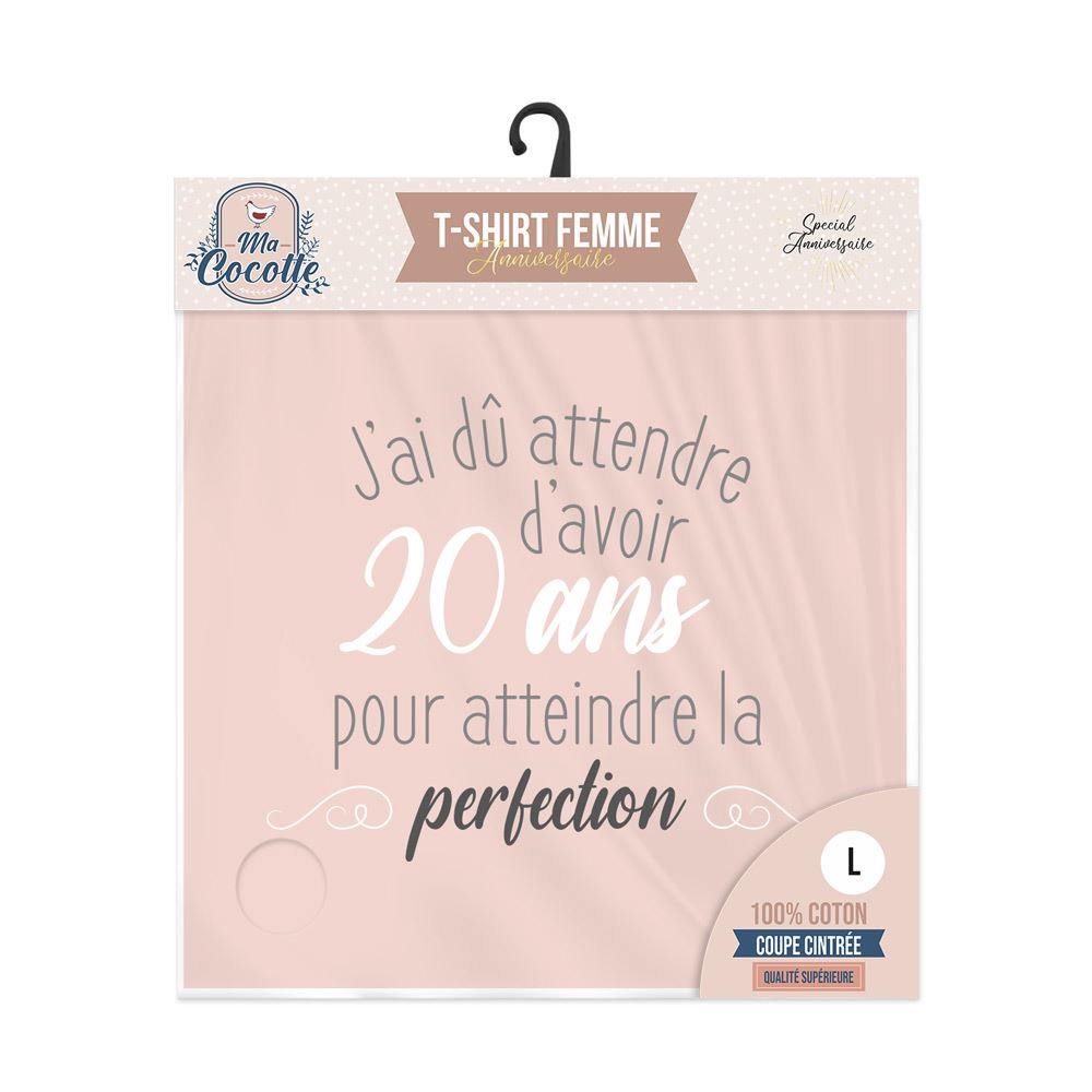 T-shirt femme "20ans perfection" l