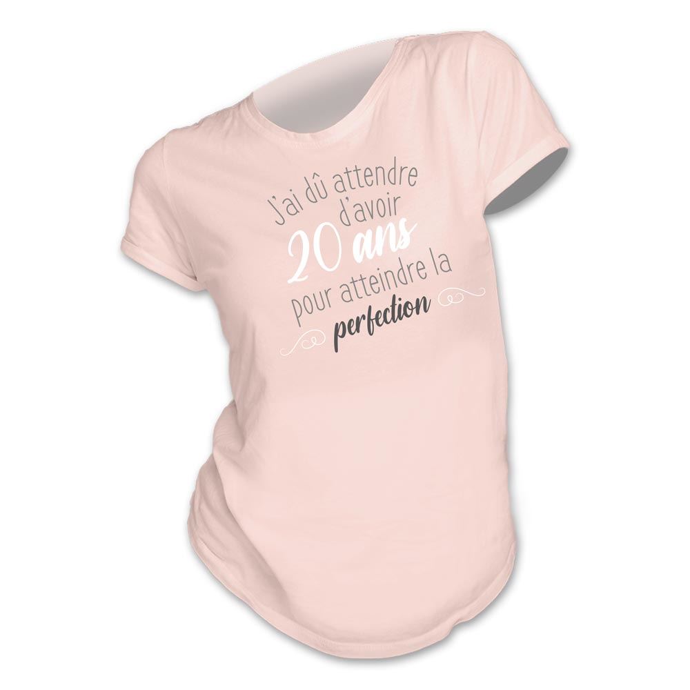 T-shirt femme "20ans perfection" l
