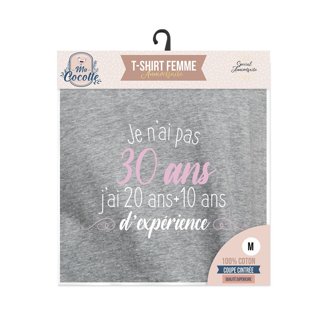 T-shirt femme "30ans..." m