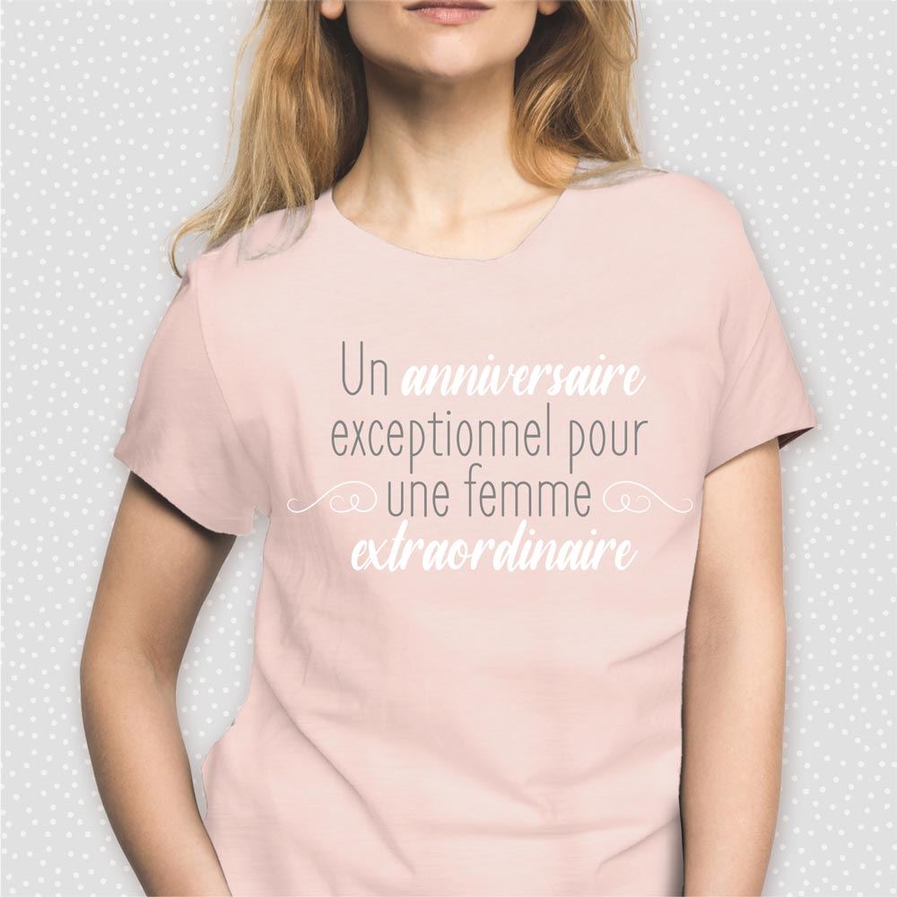 T-shirt femme "anniversaire..." l
