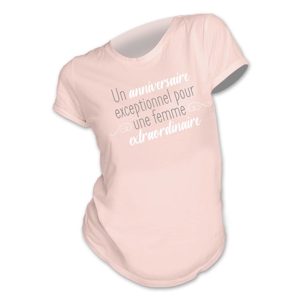 T-shirt femme "anniversaire..." s