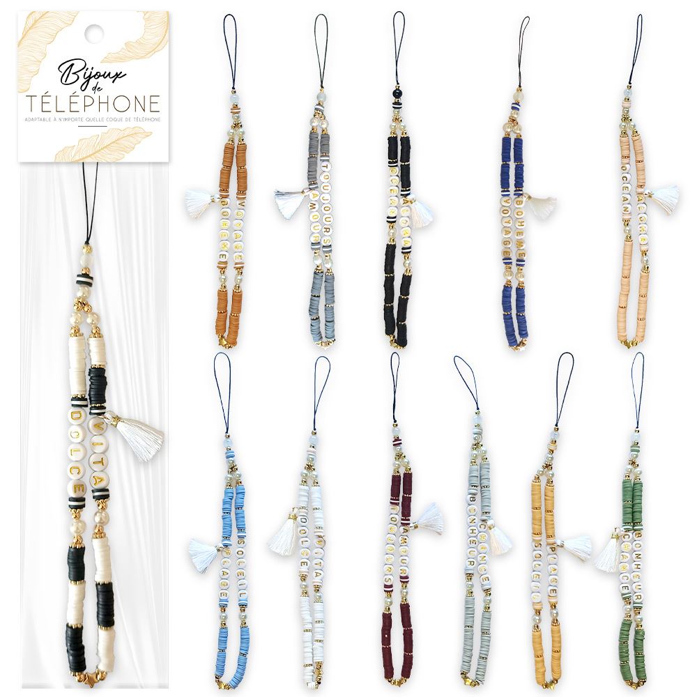 Bijoux de telephone 12mods /96pcs