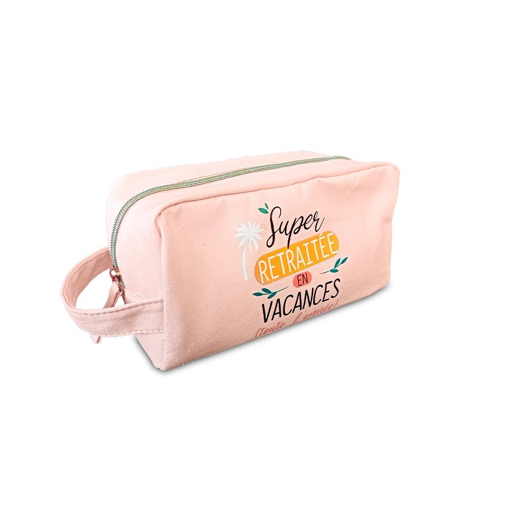 Trousse de toilette retraitee