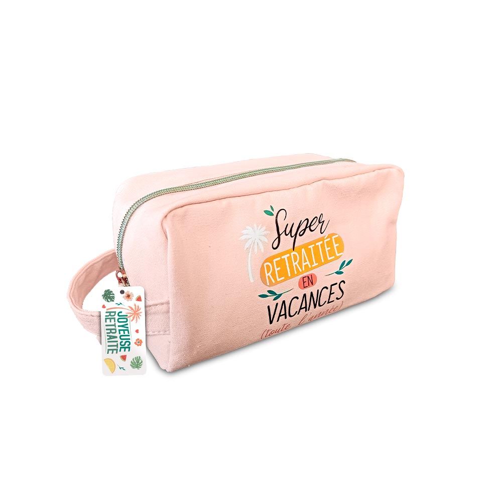 Trousse de toilette retraitee