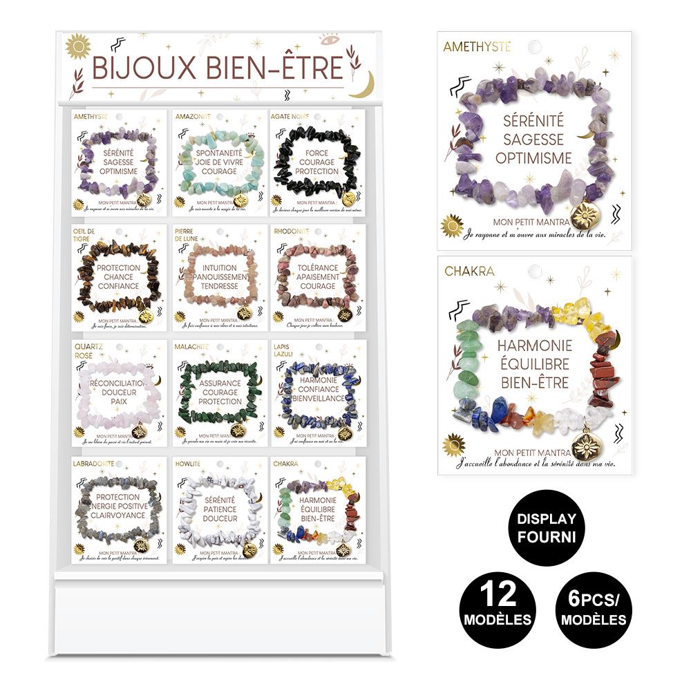 Bracelet baroque a/box 12mods /72pcs