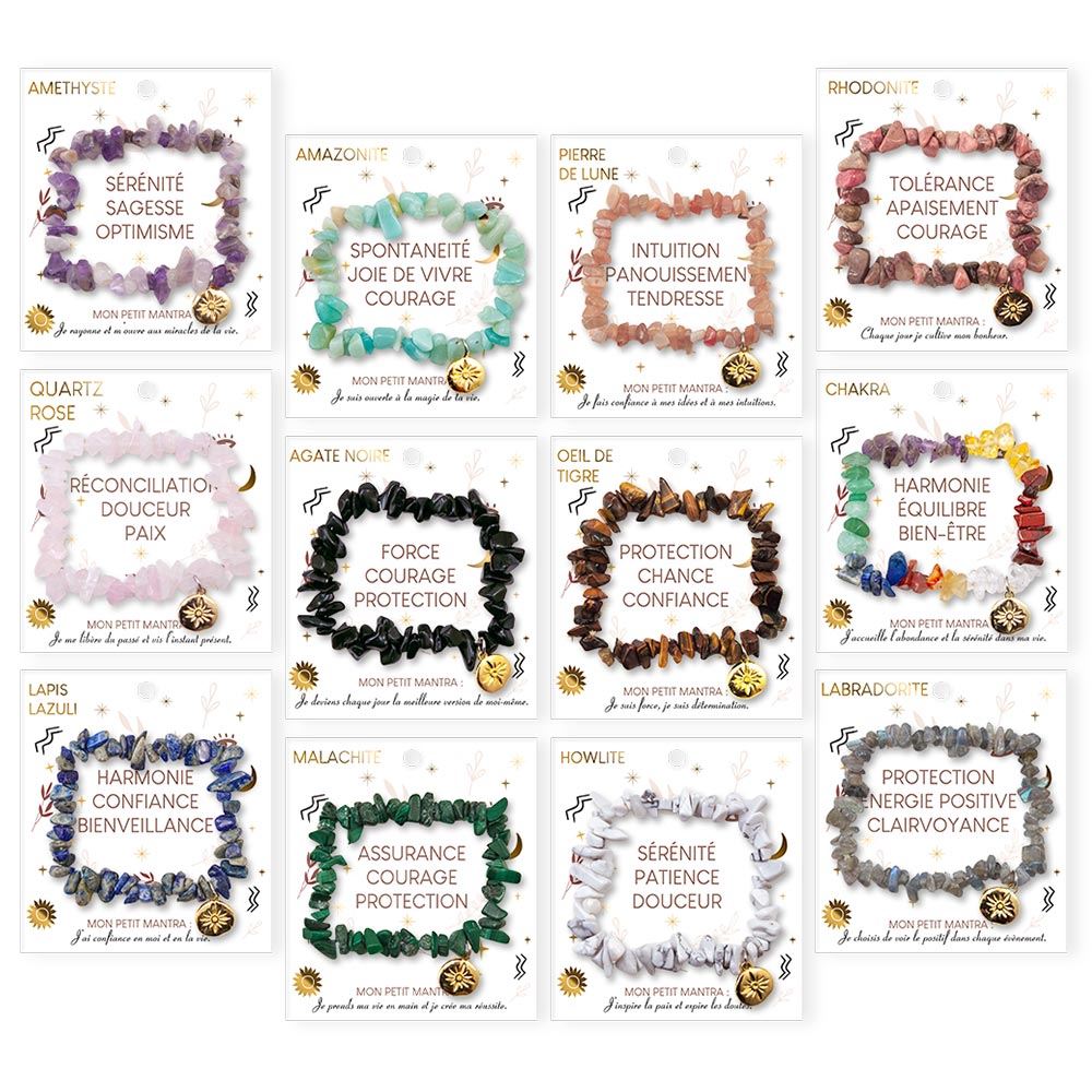 Bracelet baroque a/box 12mods /72pcs