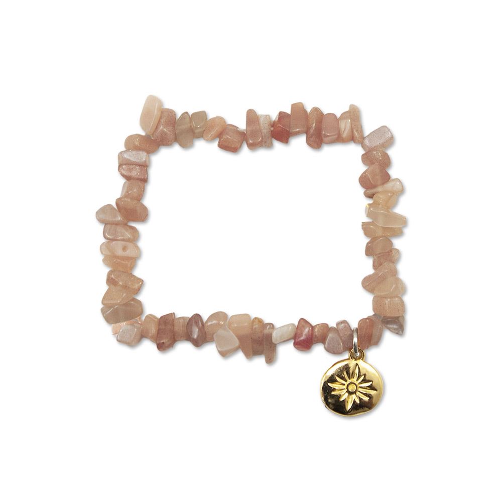 Bracelet baroque pierre de lune