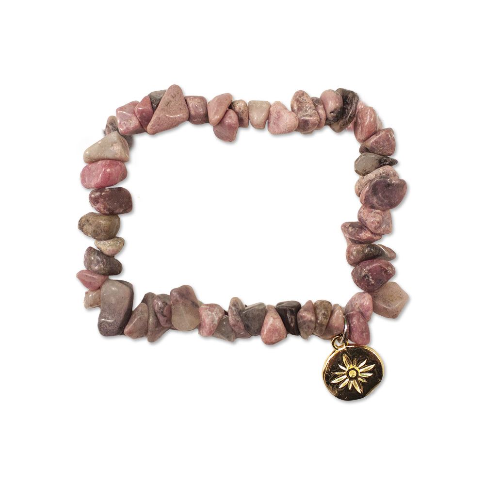Bracelet baroque rhodonite