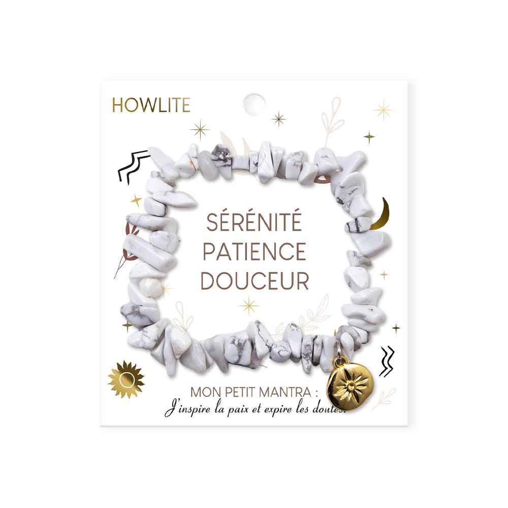 Bracelet baroque howlite