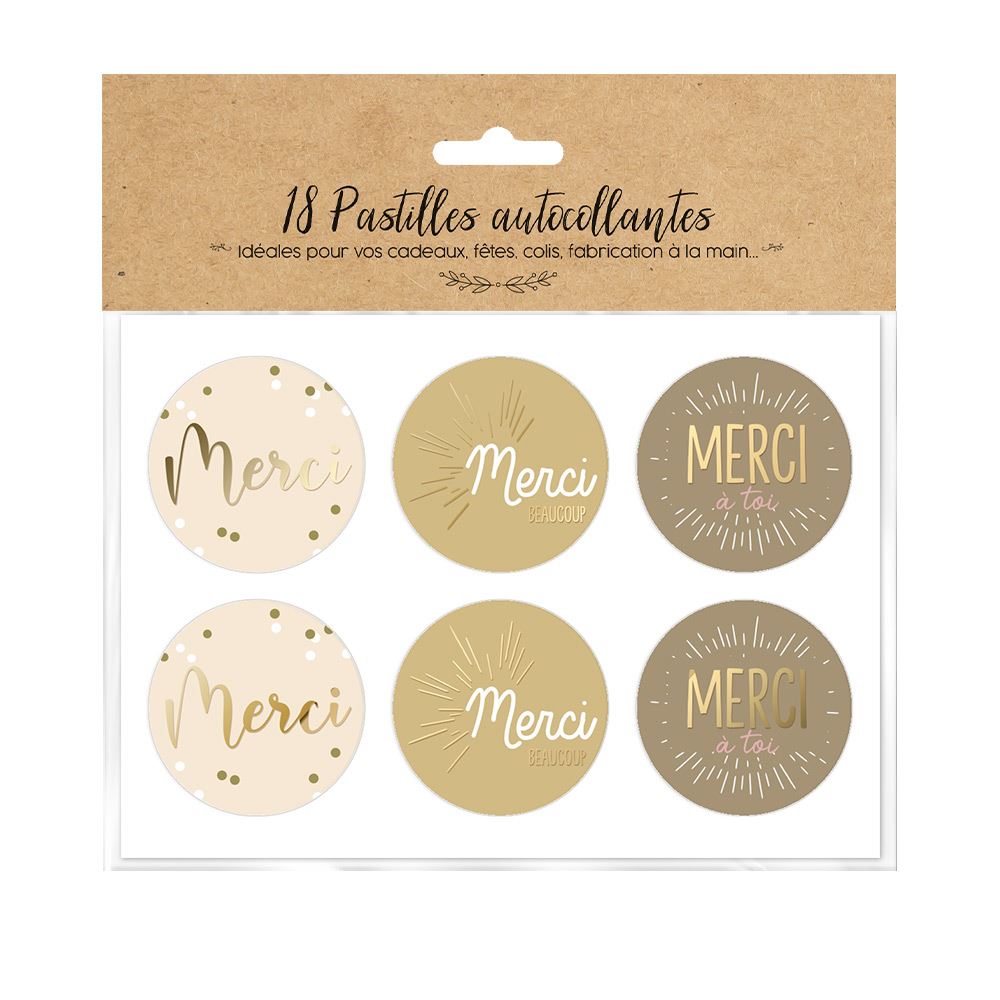 Sachet 18 pastilles "merci"