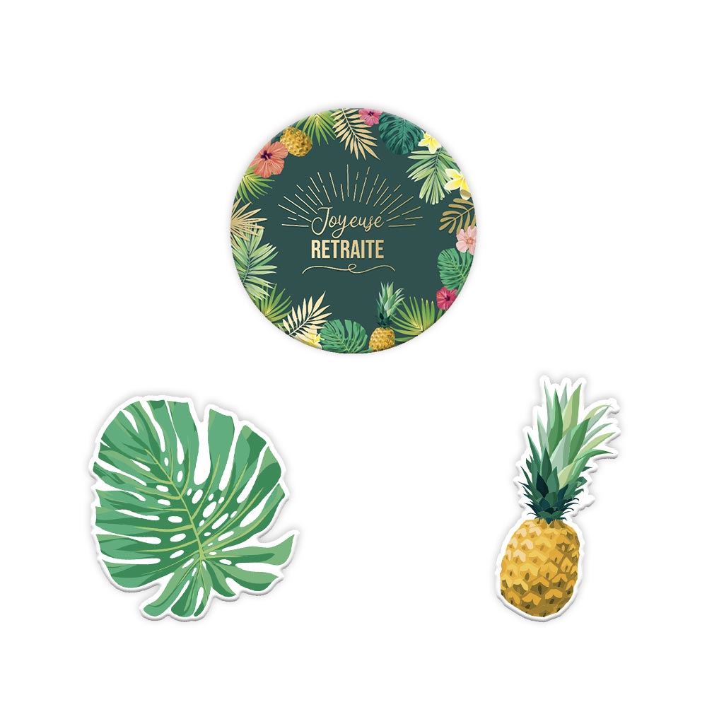 Sachet 60 deco de table "retraite"