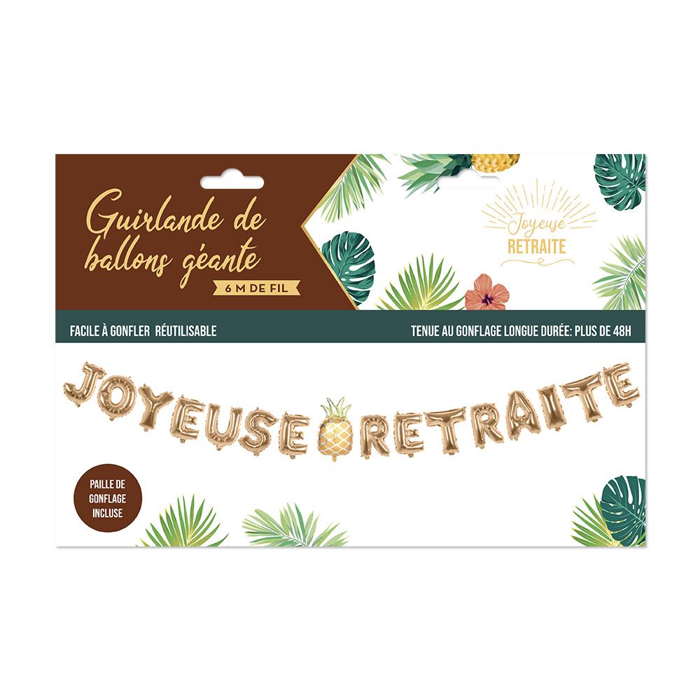 Guirlande mots "retraite"