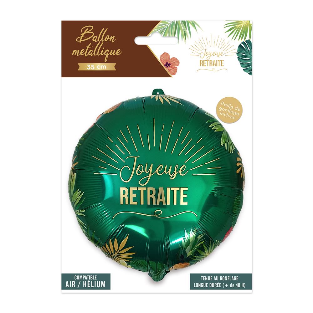 Ballon metal "joyeuse retraite"