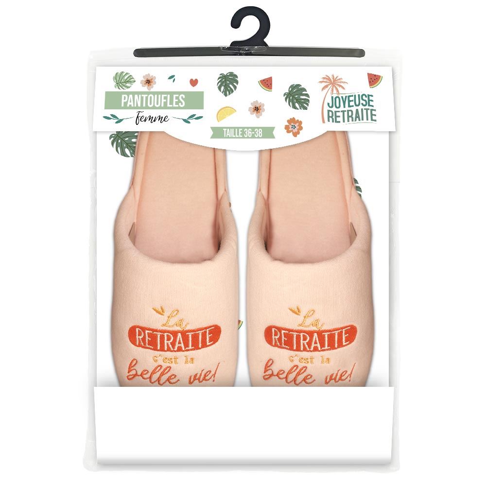 Pantoufles retraite femme 36-38