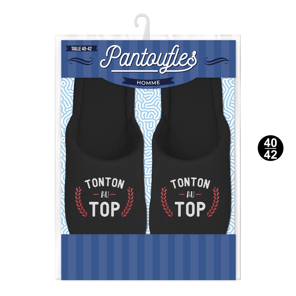 Pantoufles tonton au top 40-42