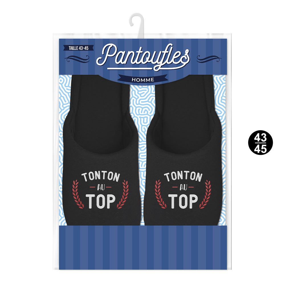 Pantoufles tonton au top 43-45