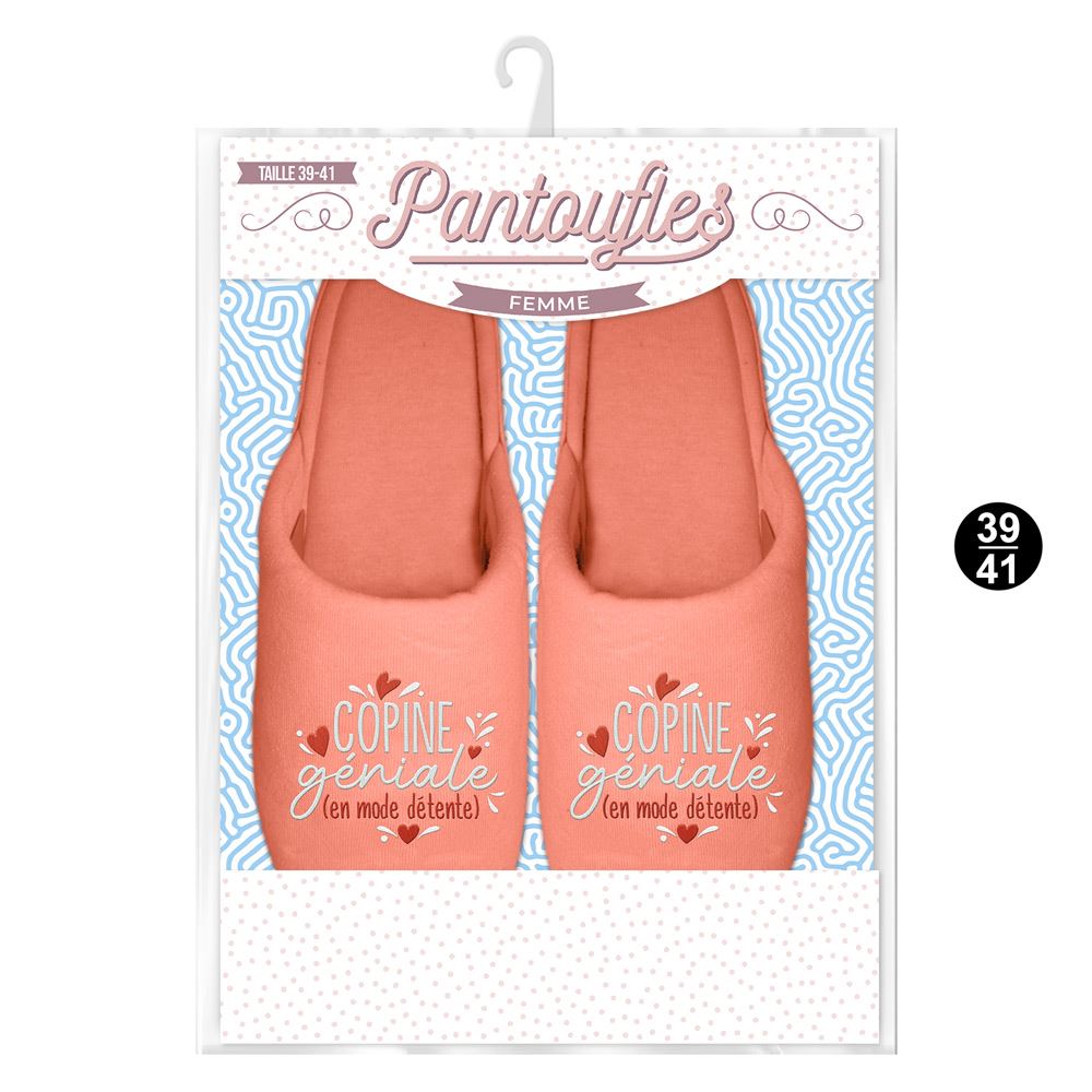 Pantoufles copine geniale 39-41