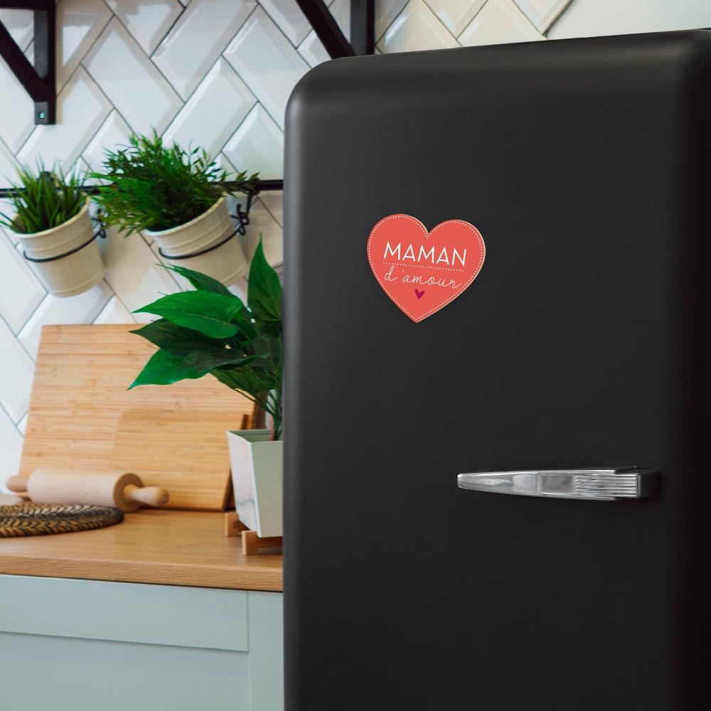Magnet coeur "maman d amour"