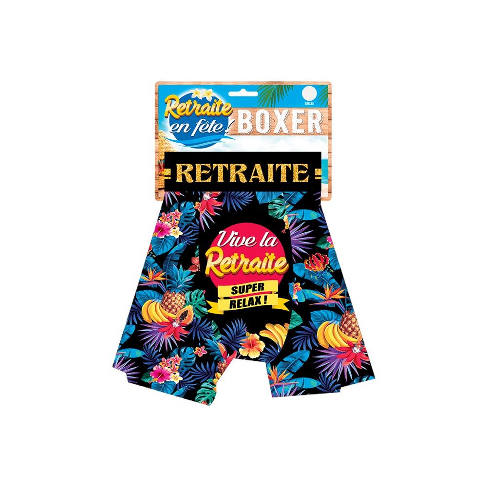 Boxer festif retraite taille xl