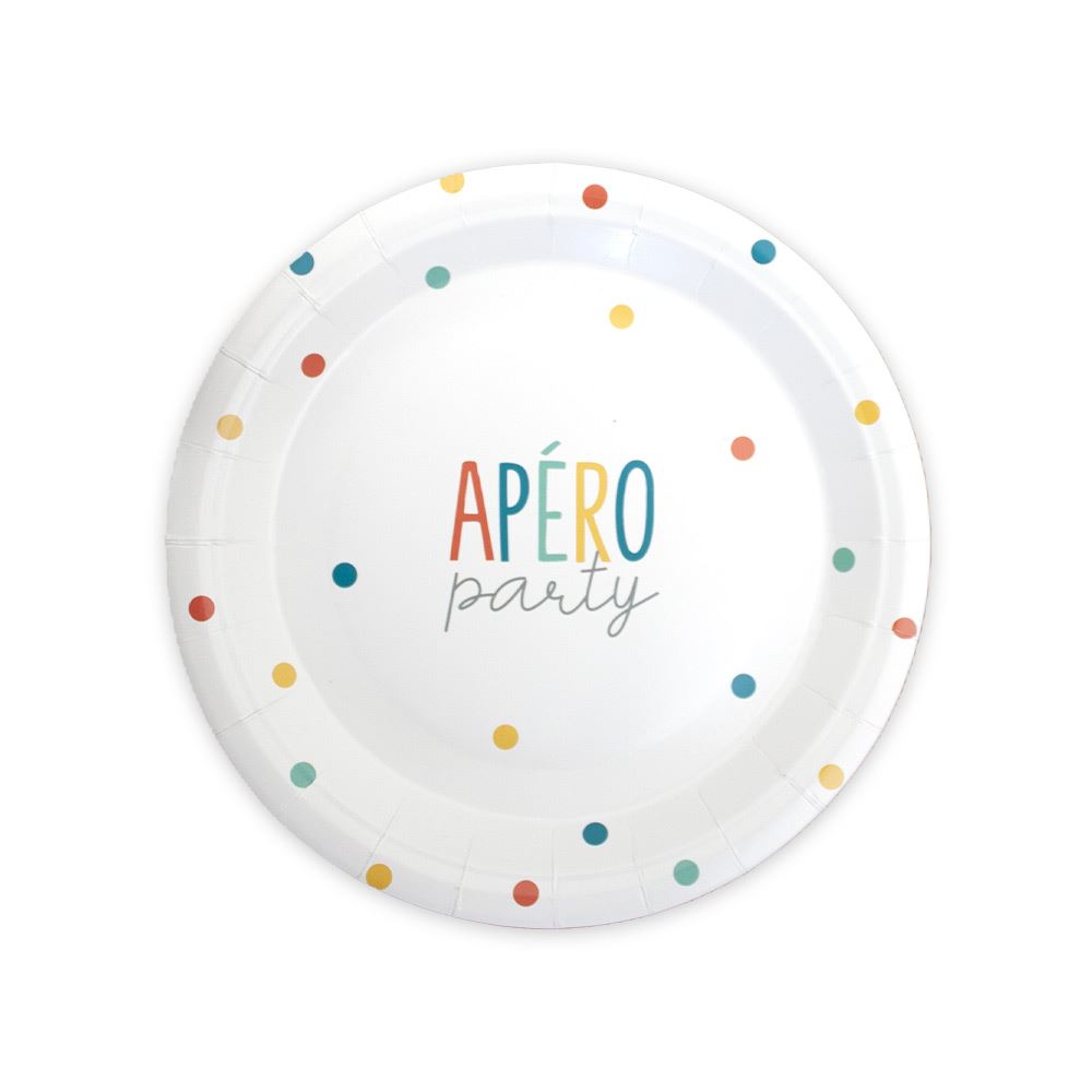 Pack 6 assiettes apero party