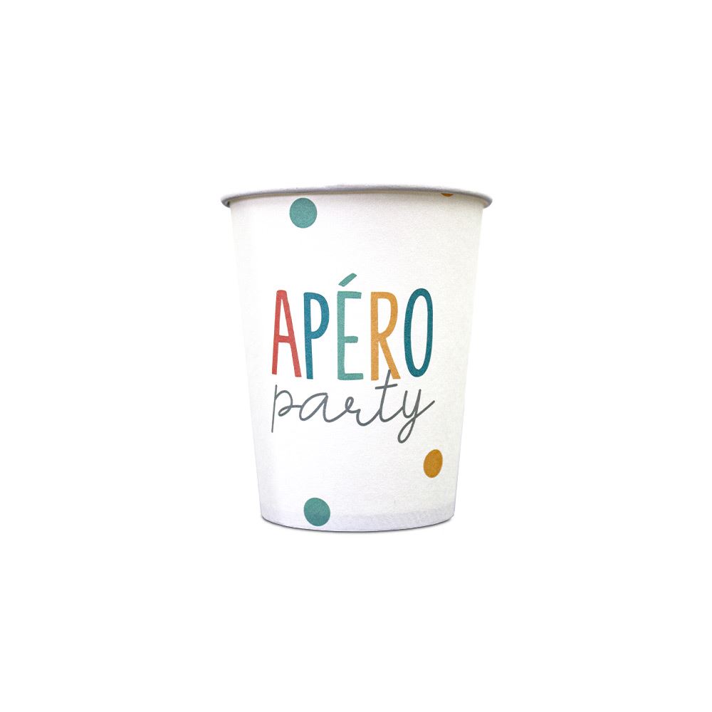 Pack 6 gobelets apero party