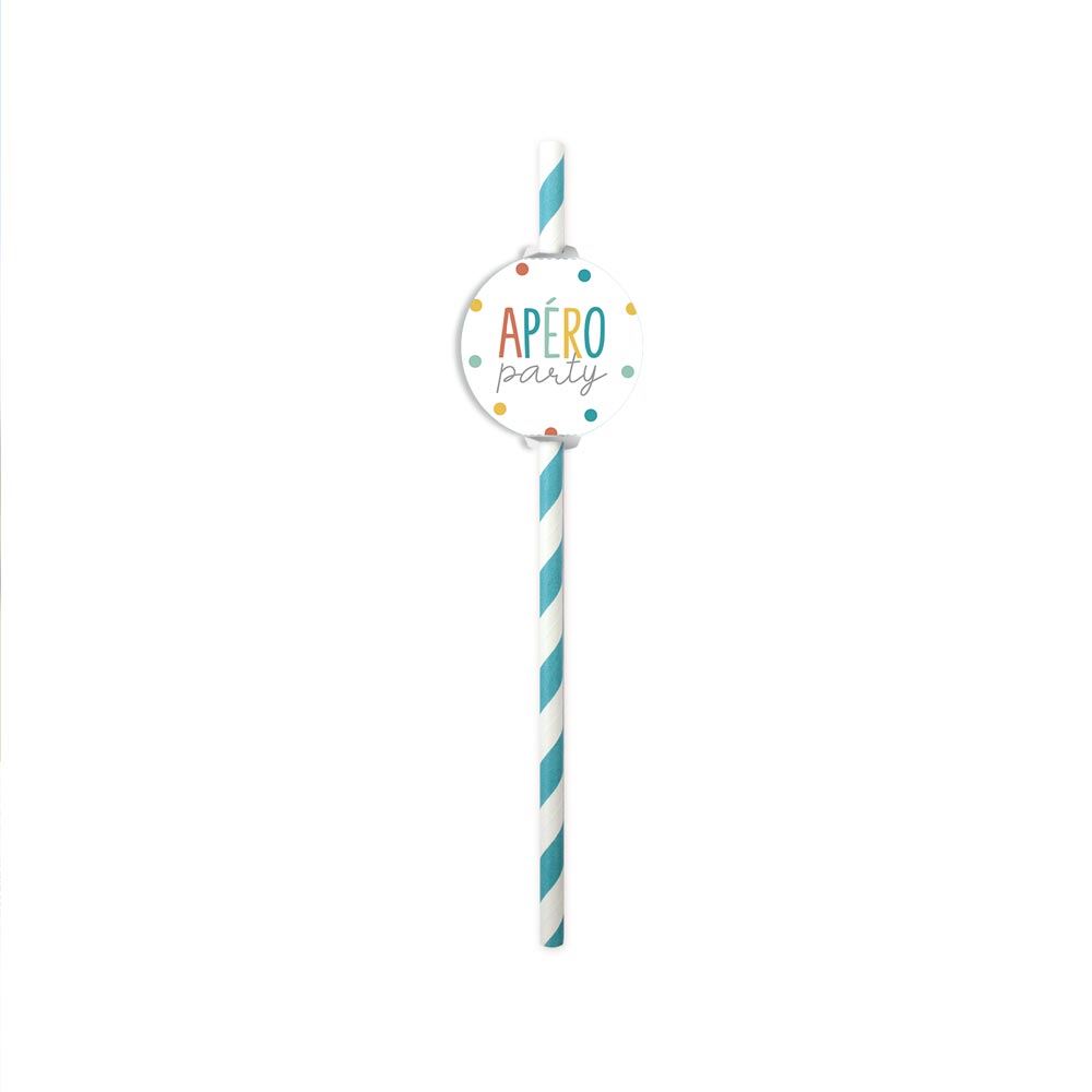 Pack 18 pailles apero party