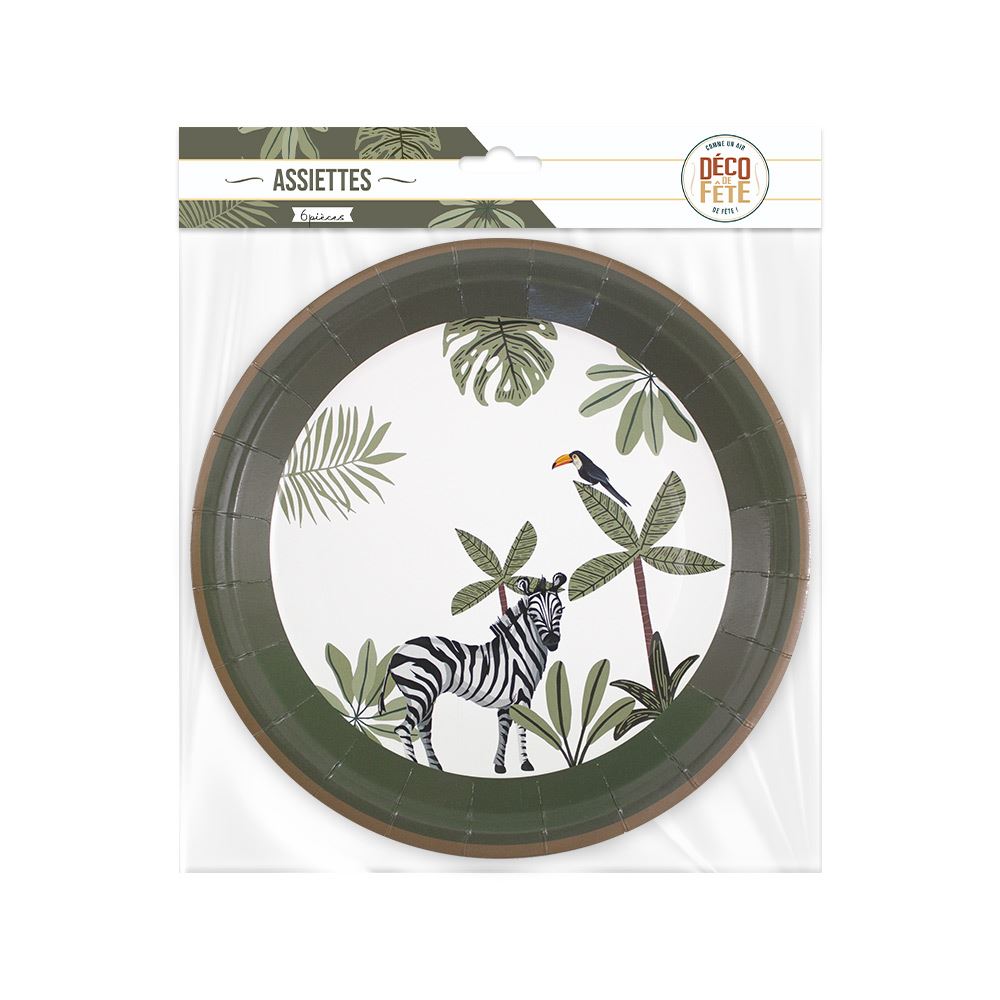 Pack 6 assiettes explorateur