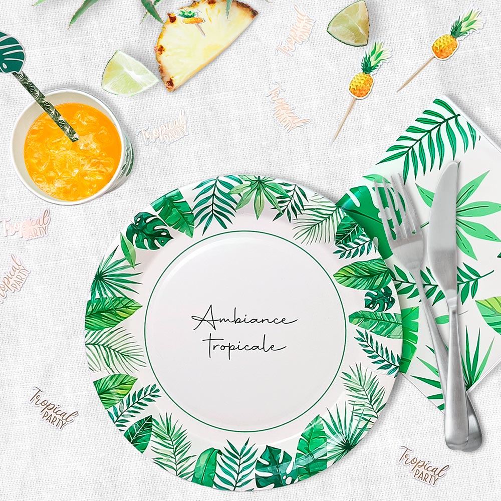 Rubrique Déco de Fête Jetable AMBIANCE TROPICALE