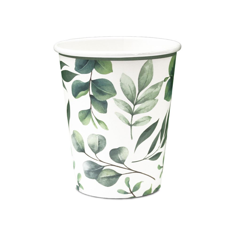 Pack 6 gobelets feuilles nature