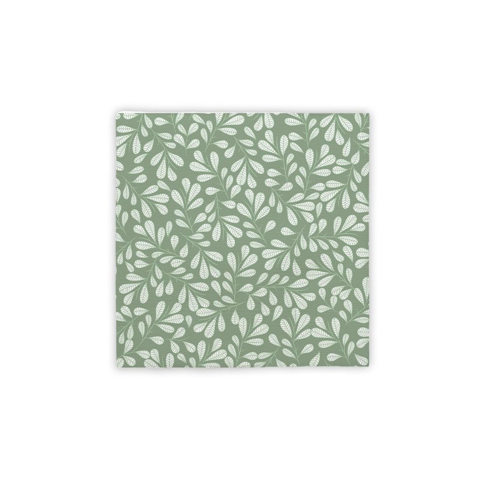 Pack 12 serviettes feuilles nature
